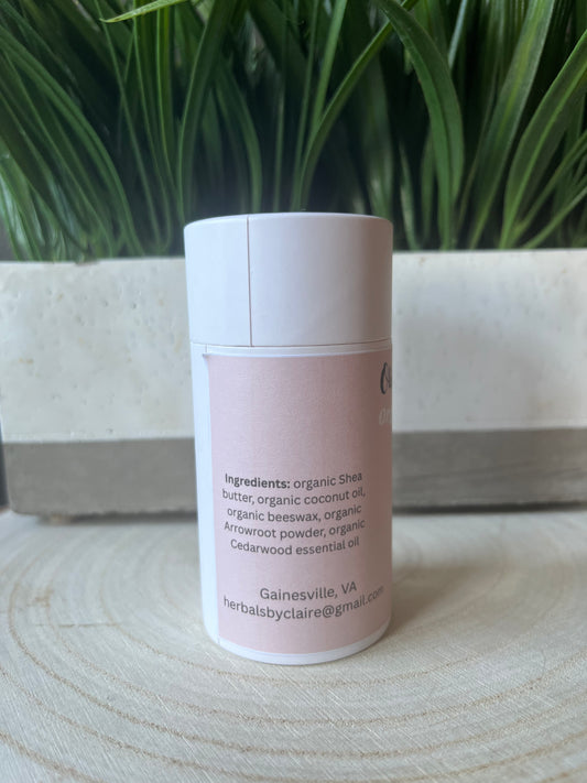 Organic Deodorant - Cedarwood