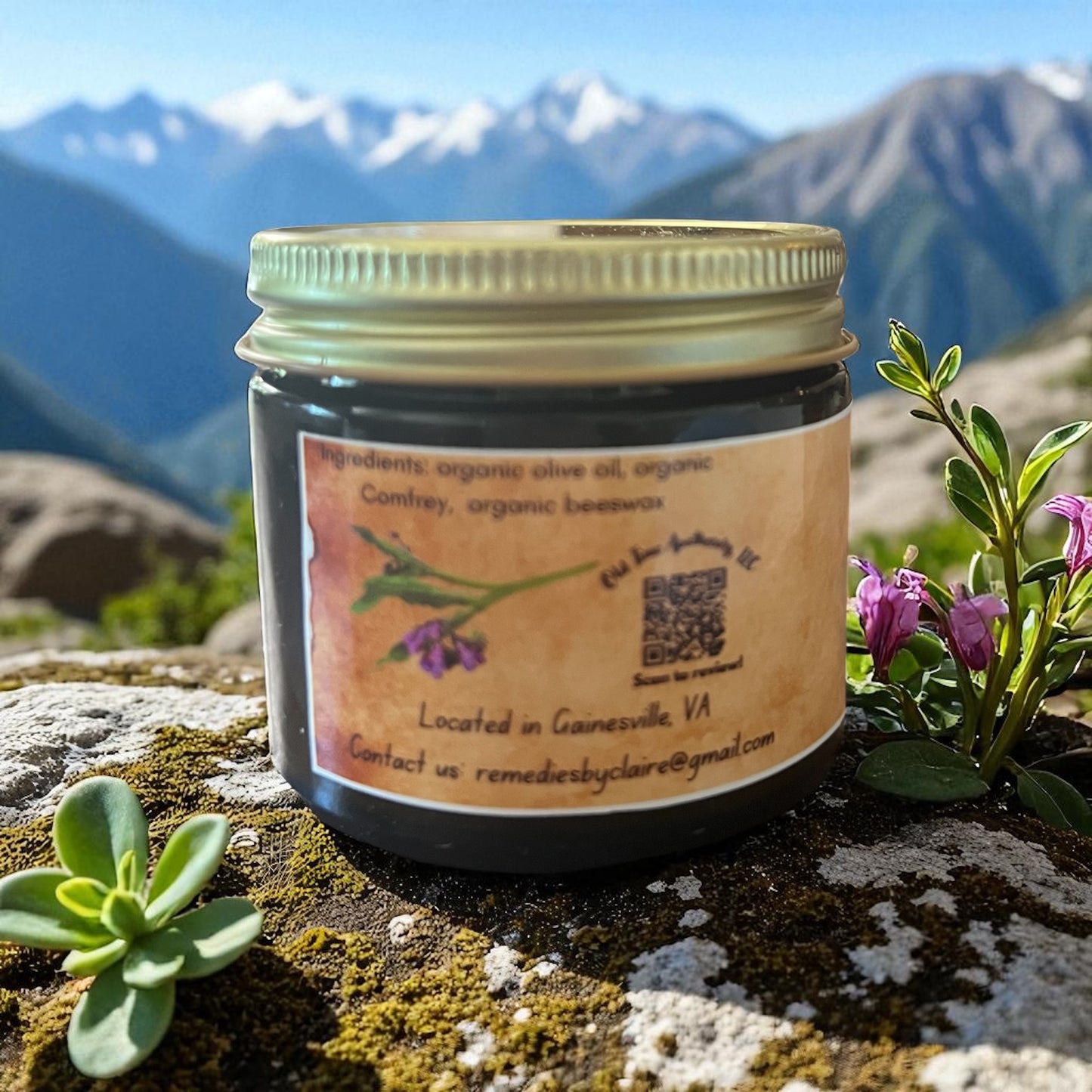 Organic Comfrey Salve 2 oz