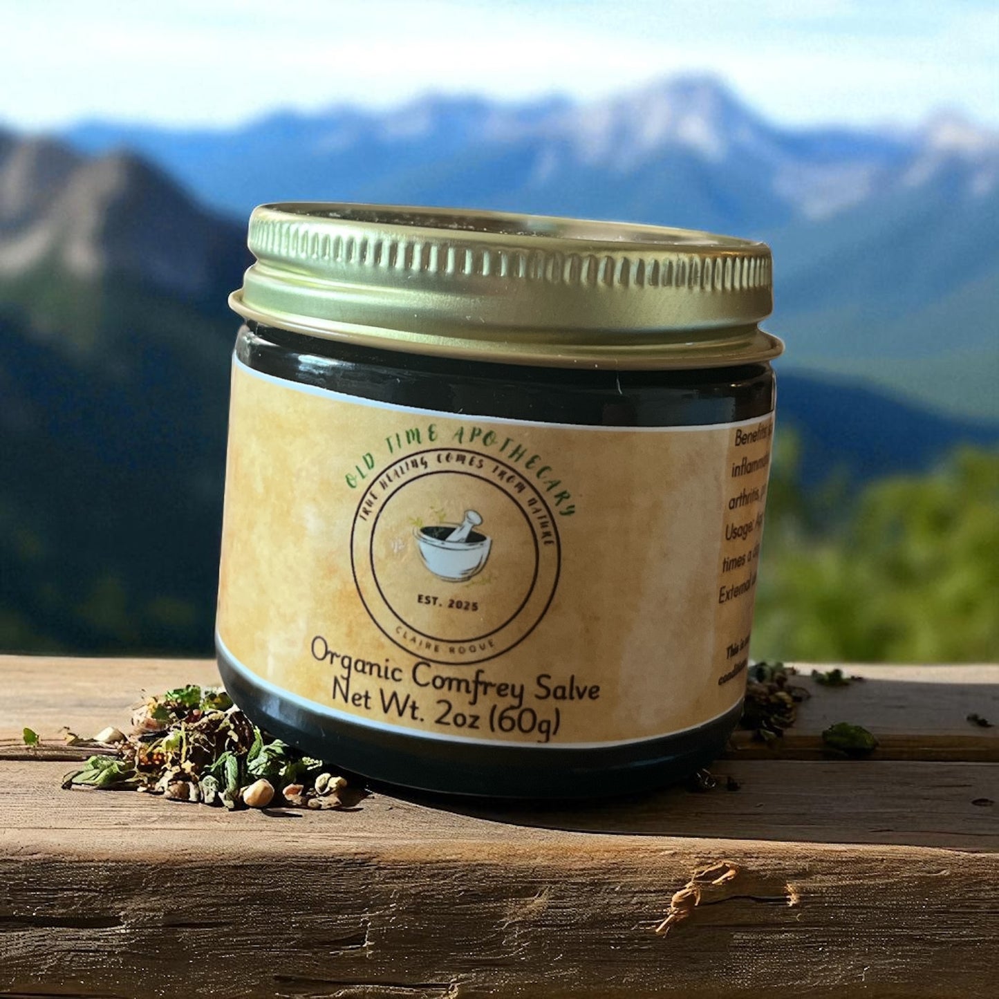 Organic Comfrey Salve 2 oz