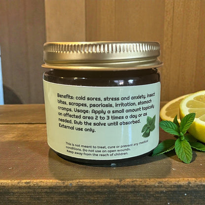 Organic Lemon Balm Salve 2oz