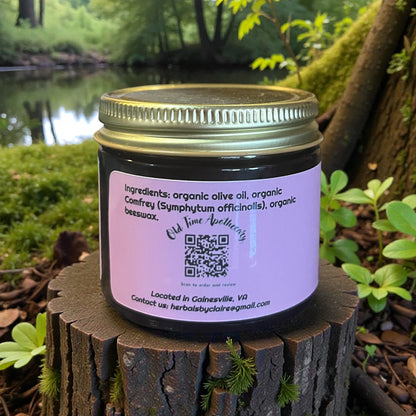 Organic Comfrey Salve 2 oz